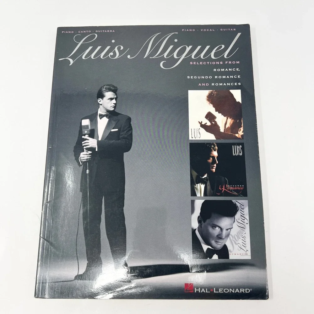 Luis Miguel Selections for Piano Vocal Guitar Chords Latin Sheet Music Song Book